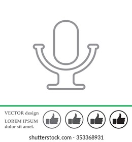 microphone line icon
