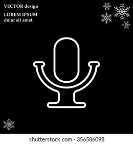 microphone line icon