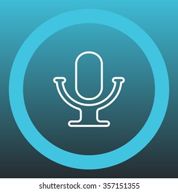 microphone line icon