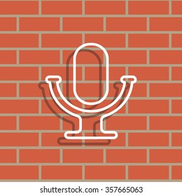 microphone line icon