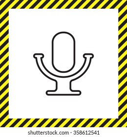 microphone line icon