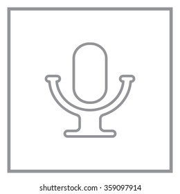 microphone line icon