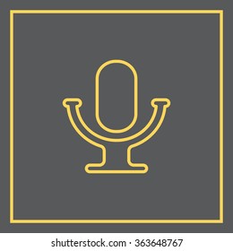 microphone line icon