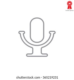 microphone line icon
