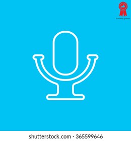 microphone line icon