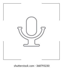 microphone line icon