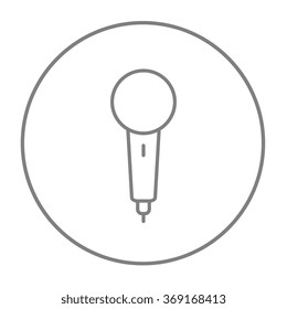 Microphone line icon.