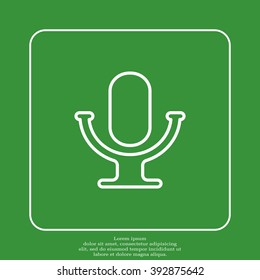 microphone line icon