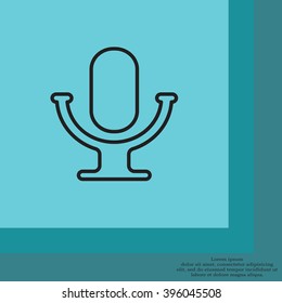microphone line icon