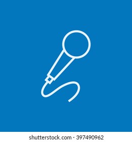 Microphone line icon.