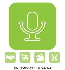 microphone line icon