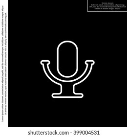 microphone line icon