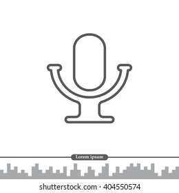 microphone line icon