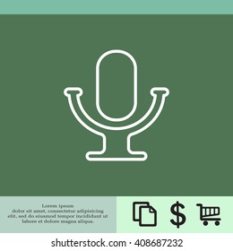 microphone line icon