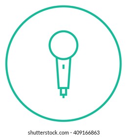 Microphone line icon.