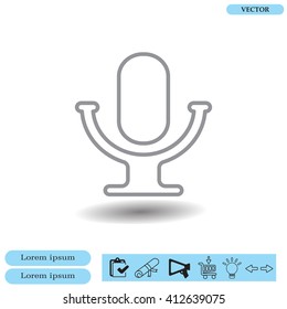 microphone line icon