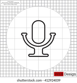 microphone line icon