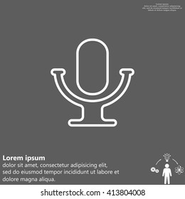 microphone line icon