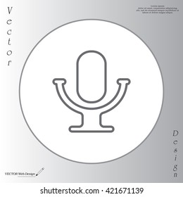 microphone line icon