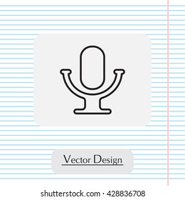 microphone line icon