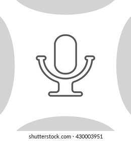 microphone line icon