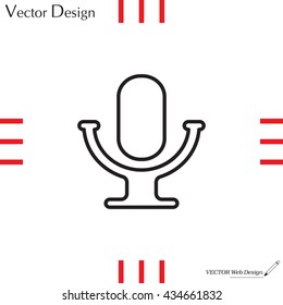 microphone line icon