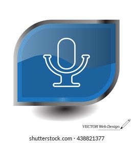 microphone line icon