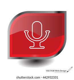 microphone line icon