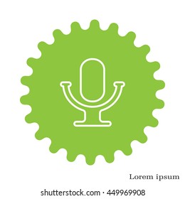 microphone line icon