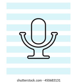 microphone line icon