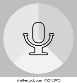 microphone line icon