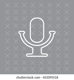 microphone line icon