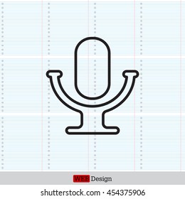 microphone line icon