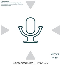 microphone line icon
