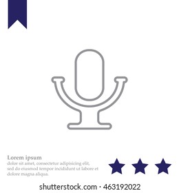 microphone line icon