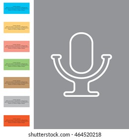 microphone line icon