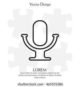 microphone line icon