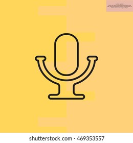 microphone line icon