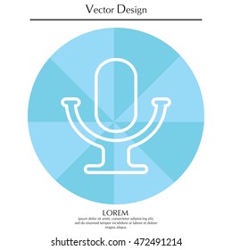 microphone line icon