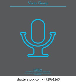 microphone line icon