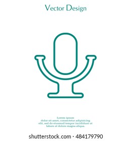 microphone line icon