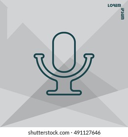 microphone line icon