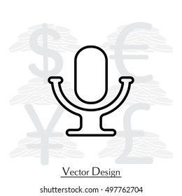 microphone line icon