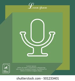 microphone line icon