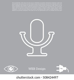microphone line icon