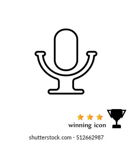 microphone line icon