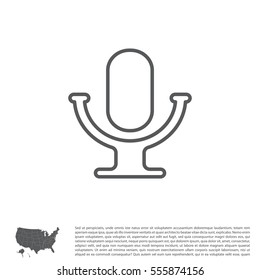 microphone line icon