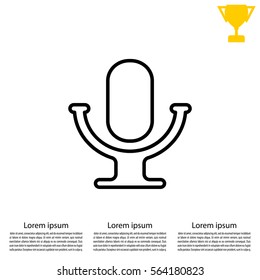 microphone line icon