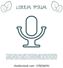 microphone line icon