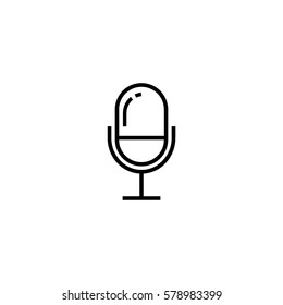 Microphone line icon